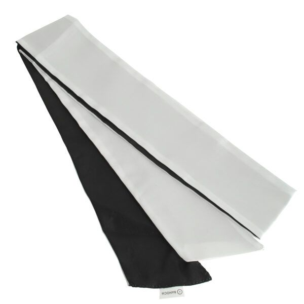 Banoch Blindoek ZwartWit zacht 150 cm 8 cm breed 3 scaled