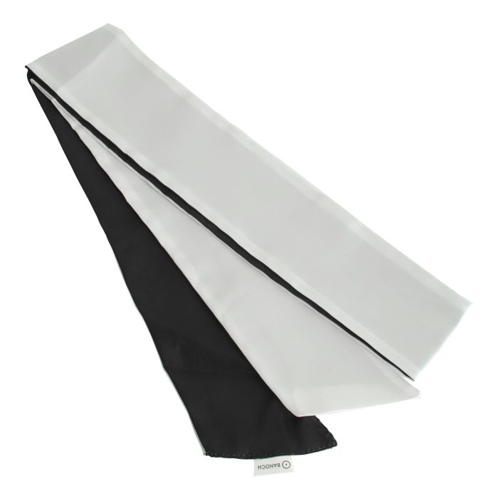 Banoch Blindoek ZwartWit zacht 150 cm 8 cm breed 3 scaled