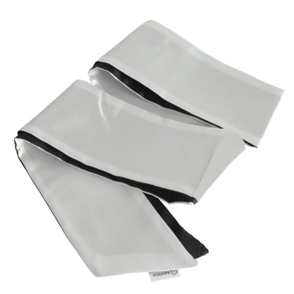 Banoch Blindoek ZwartWit zacht 150 cm 8 cm breed 4 scaled