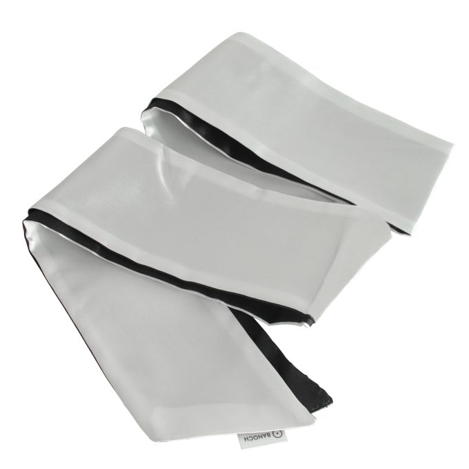 Banoch Blindoek ZwartWit zacht 150 cm 8 cm breed 4 scaled