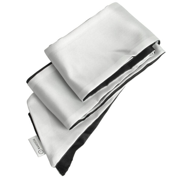 Banoch Blindoek ZwartWit zacht 150 cm 8 cm breed 5 scaled