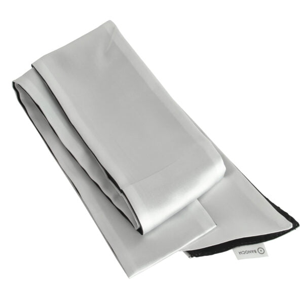 Banoch Blindoek ZwartWit zacht 150 cm 8 cm breed 6 scaled