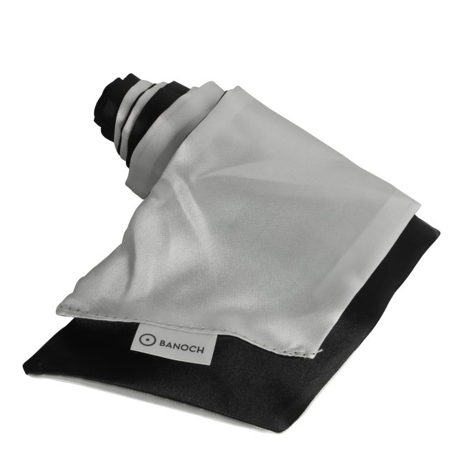 Banoch Blindoek ZwartWit zacht 150 cm 8 cm breed 7 scaled