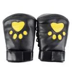 Banoch Perrito Mittones dog paws mittens bondage PU Leer geel voetje puppy play 4 scaled