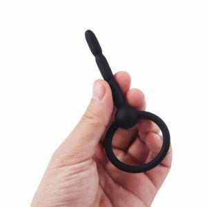 Insertable Penisplug Adagdak max. O 8 mm siliconen zwart 1 scaled