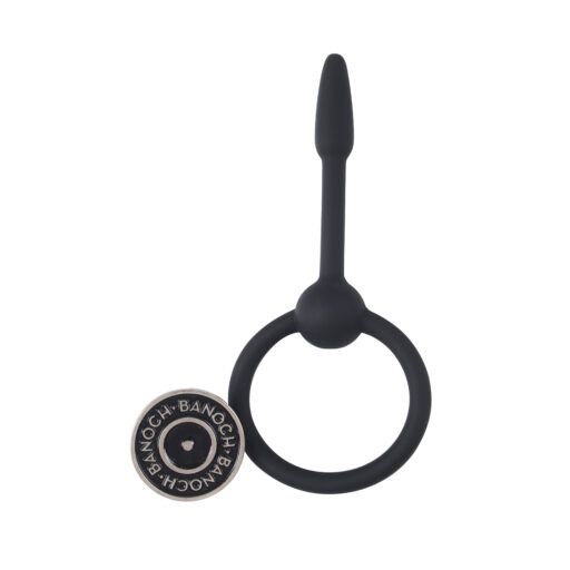 Insertable Penisplug Ahyi max. O 9 mm siliconen zwart 3 scaled