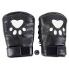 Banoch Perrito Mittones dog paws mittens bondage PU Leer Wit Voetje puppy play 2 scaled