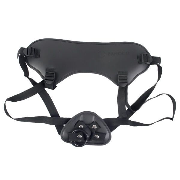 Banoch Strap on harnas voor dildos – verstelbaar in lengte – zacht neopreen om de heupen – universeel door 3 verschillende ringen 1 scaled