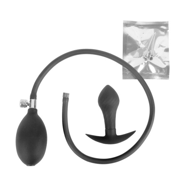 Banoch Buttplug inflatable black zwarte siliconen opblaasbare anaal plug 1 scaled