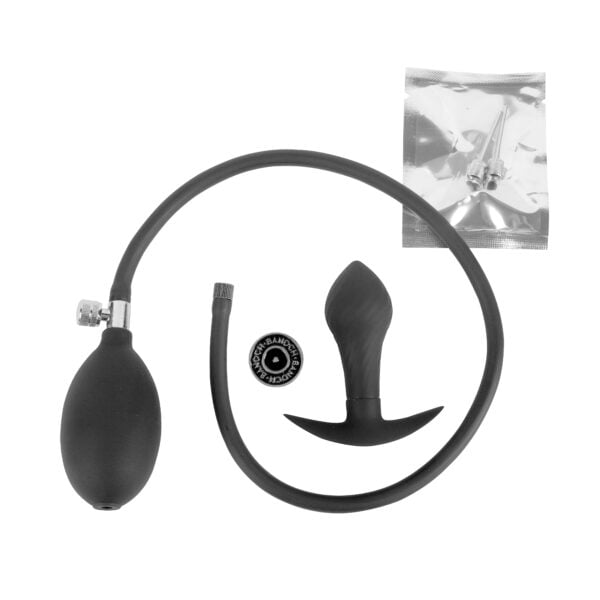 Banoch Buttplug inflatable black zwarte siliconen opblaasbare anaal plug 2 scaled