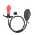 Banoch Buttplug inflatable red rode siliconen opblaasbare anaal plug 2 scaled