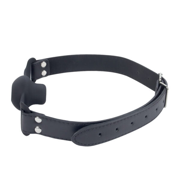 Banoch Gag open zwart siliconen verstelbare pu leren band 6 scaled