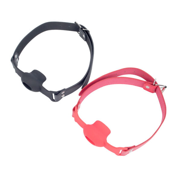 Banoch Gag open zwart siliconen verstelbare pu leren band 7 scaled