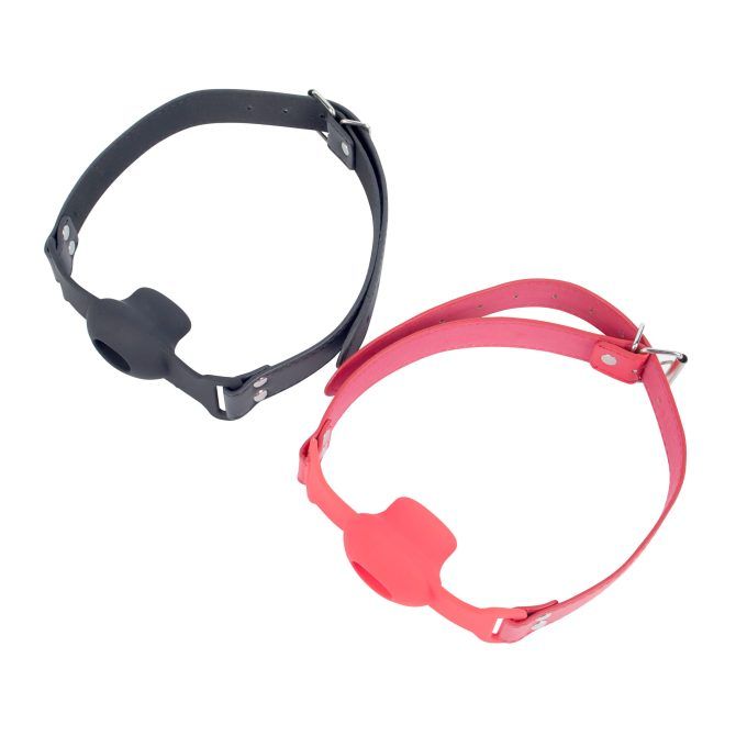 Banoch Gag open zwart siliconen verstelbare pu leren band 7 scaled