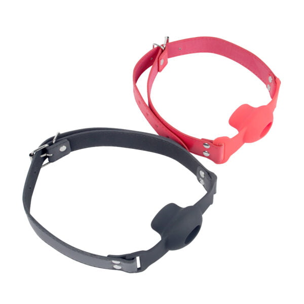 Banoch Gag open zwart siliconen verstelbare pu leren band 8 scaled