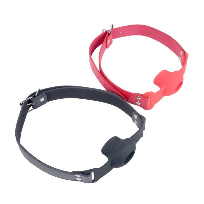 Banoch Gag open zwart siliconen verstelbare pu leren band 8 scaled