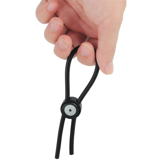 Banoch Verstelbare zwarte lasso cockring scaled
