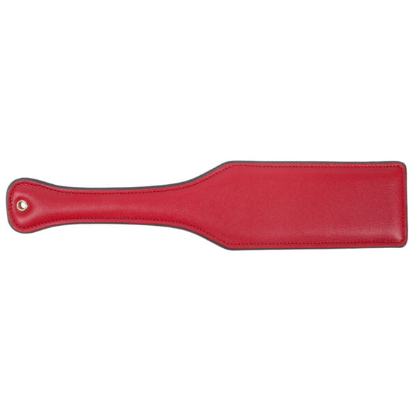 Banoch paddle roodzwart Bolle en vlakke kant imitatie leer 33 cm 7 cm BDSM 1 scaled