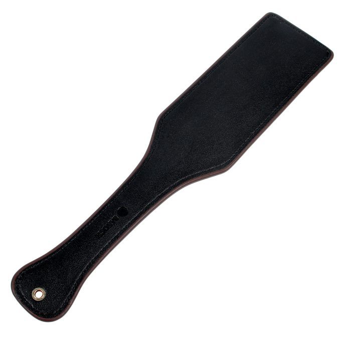 Banoch paddle roodzwart Bolle en vlakke kant imitatie leer 33 cm 7 cm BDSM 3 scaled