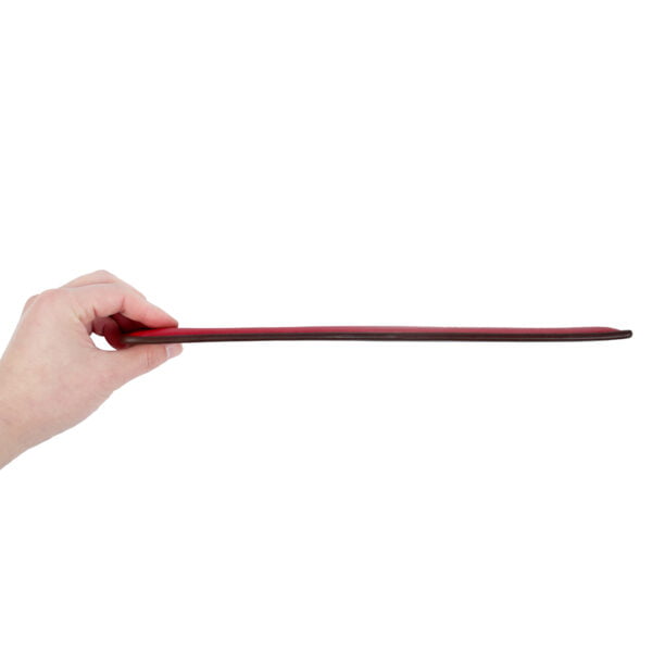 Banoch paddle roodzwart Bolle en vlakke kant imitatie leer 33 cm 7 cm BDSM 5 scaled