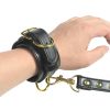 Banoch luxe bondageset zwart handboeien enkelboeien collar leash pu leer opbergtas 12 scaled