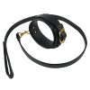 Banoch luxe bondageset zwart handboeien enkelboeien collar leash pu leer opbergtas 3 1 scaled