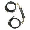 Banoch luxe bondageset zwart handboeien enkelboeien collar leash pu leer opbergtas 7 scaled