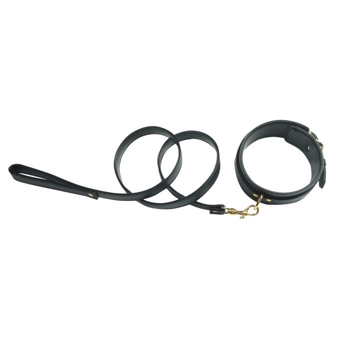 Banoch luxe bondageset zwart handboeien enkelboeien collar leash pu leer opbergtas 9 scaled