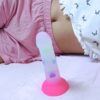 Banoch Dildo Heart siliconen met roze zuignap 17 cm lang O 32 cm 2 1