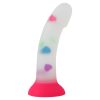 Banoch Dildo Heart siliconen met roze zuignap 17 cm lang O 32 cm 3 scaled