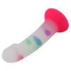 Banoch Dildo Heart siliconen met roze zuignap 17 cm lang O 32 cm 4 scaled