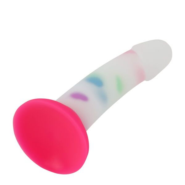 Banoch Dildo Heart siliconen met roze zuignap 17 cm lang O 32 cm 7 scaled