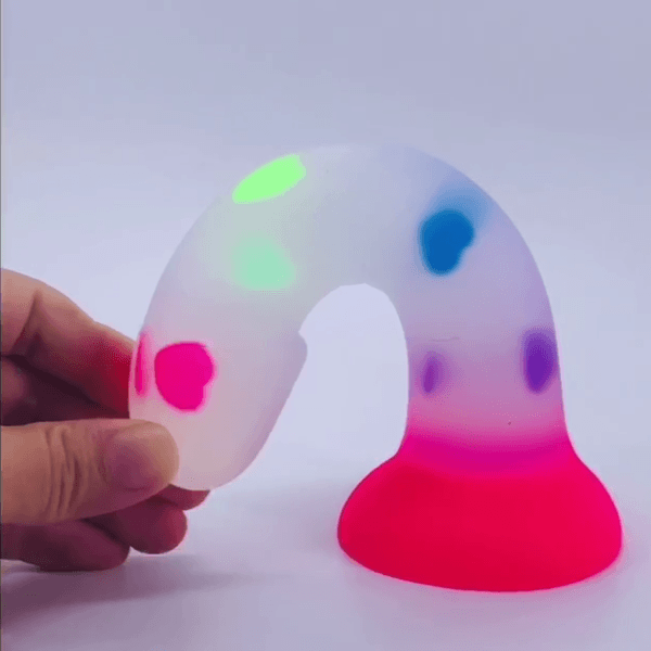 Banoch Dildo Heart siliconen met roze zuignap 17 cm lang O 32 cm 9