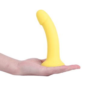 Banoch Dildo Claes geel siliconen met zuignap 17 cm lang O 34 cm 2 scaled