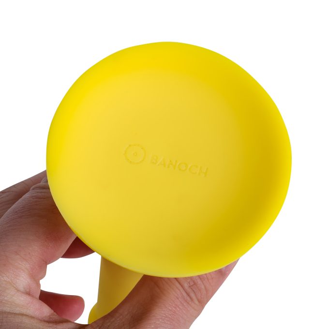Banoch Dildo Claes geel siliconen met zuignap 17 cm lang O 34 cm 4 scaled