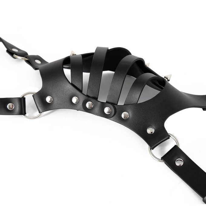 Banoch Hannibal zwart imitatie leer Bondage 7