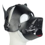 Banoch Masker Doggy zwart imitatie leer Bondage Puppy Play 2 scaled