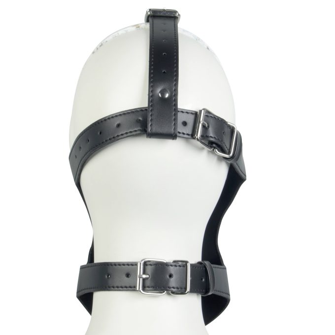 Banoch Masker Nosey Zwart imitatie leer Bondage 11 scaled