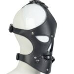 Banoch Masker Nosey Zwart imitatie leer Bondage 2 scaled