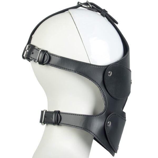 Banoch Masker Nosey Zwart imitatie leer Bondage 9 scaled
