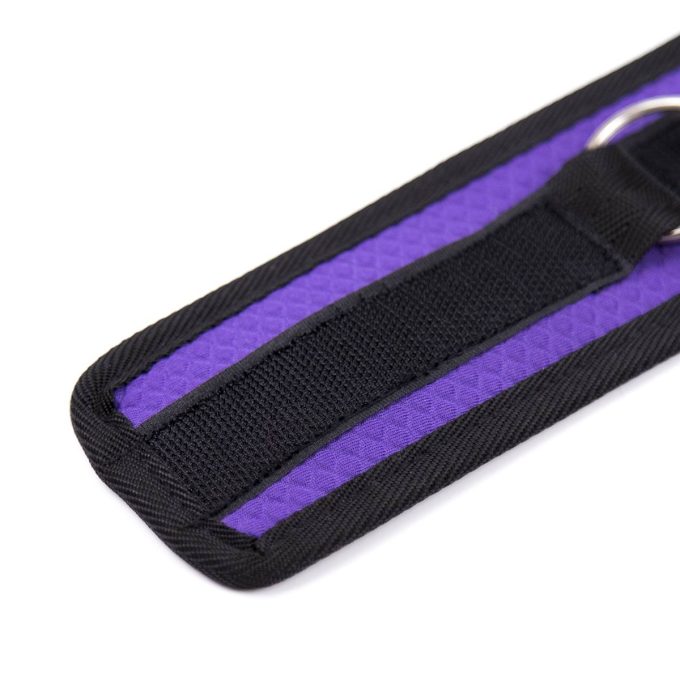 Banoch Bondageset voor onder bed stevige zachte neopreen boeien makkelijk verstelbaar paars (13)