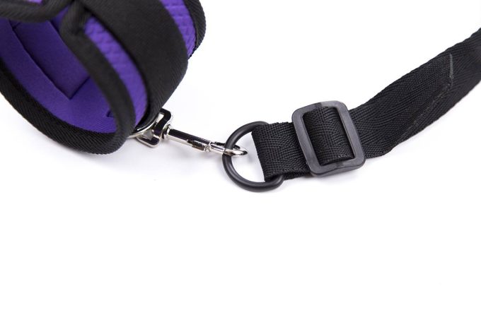 Banoch Bondageset voor onder bed stevige zachte neopreen boeien makkelijk verstelbaar paars (19)