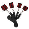 Banoch Bondageset voor onder bed stevige zachte neopreen boeien makkelijk verstelbaar rood (10) Banoch Bondageset voor onder bed stevige zachte neopreen boeien makkelijk verstelbaar rood (10)