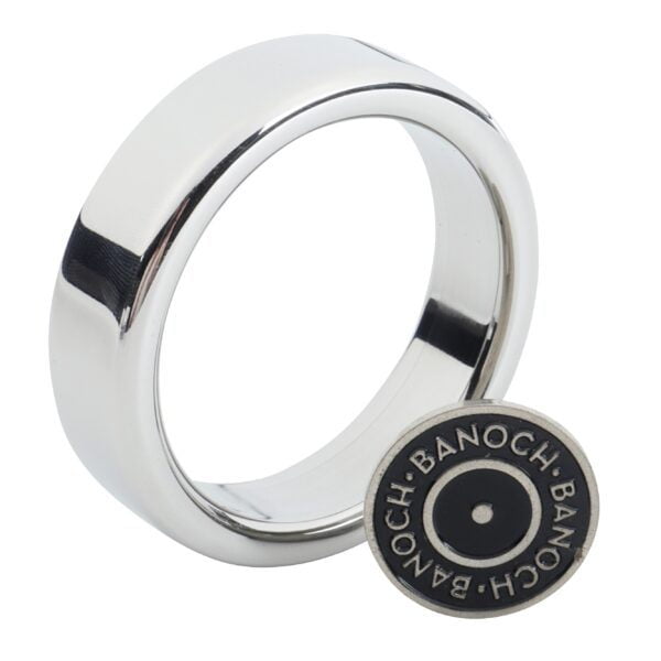 Banoch   Cockring flat rounded metaal   ∅ 40   6 mm dik metaal (1)