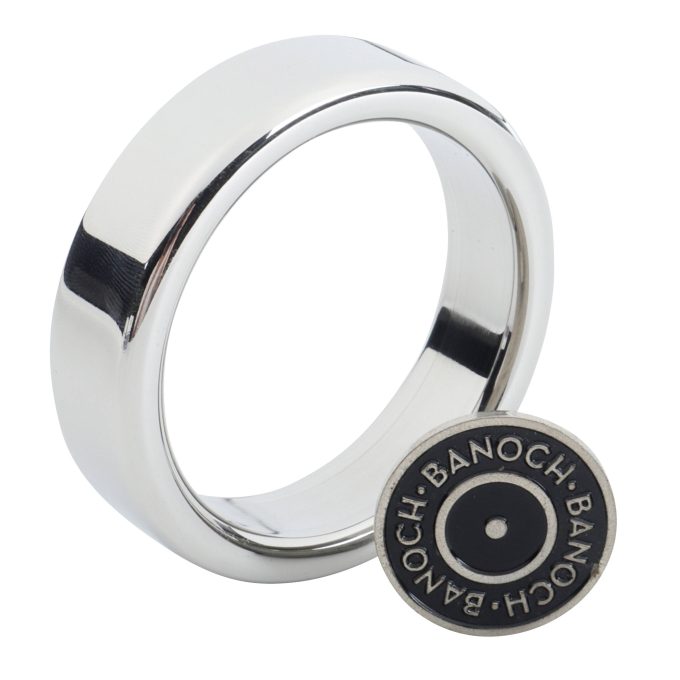 Banoch   Cockring flat rounded metaal   ∅ 40   6 mm dik metaal (1)