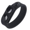 Banoch Cockring verstelbaar met drukknopen zwart siliconen max Ø 5 cm (1)