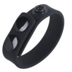 Banoch Cockring verstelbaar met drukknopen zwart siliconen max Ø 5 cm (1)