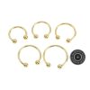 Banoch Glansring Betty Ø 25 mm goudkleurige metalen eikelring cockring (3)