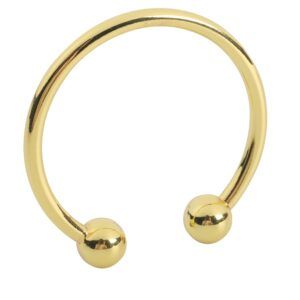 Banoch Glansring Betty Ø 25 mm goudkleurige metalen eikelring cockring (7)