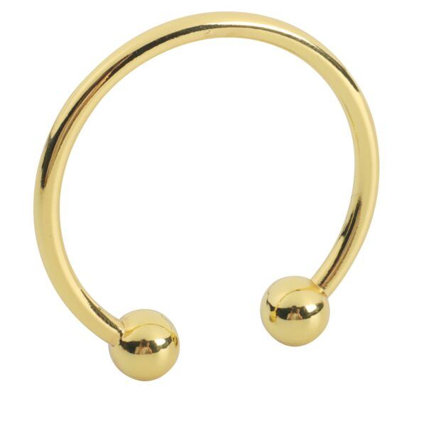 Banoch Glansring Betty Ø 25 mm goudkleurige metalen eikelring cockring (7)